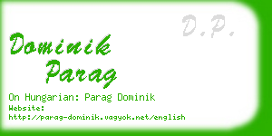 dominik parag business card